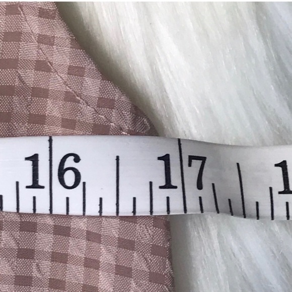 NWT 14th & Union tan buffalo plaid sheer tunic XSP - Picture 3 of 6